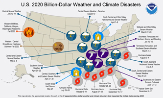 2020 billion dollar disaster map