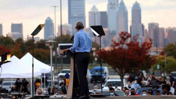 Obama in Philadelphia - AP photo