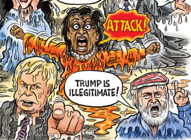 Ben Garrison meltdown cartoon