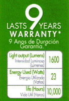 CFLs don't last nine years.