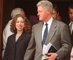 Clinton with Bible