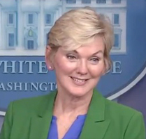 Granholm grinning