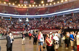 Half-empty arena