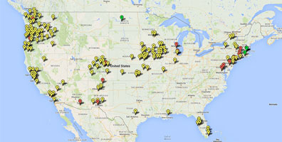 Map of sanctuary cities