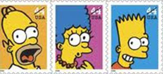 Homer Simpson postage stamp