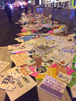 Trash from the Women's March