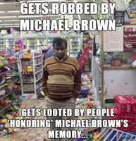 Looted store in Ferguson