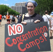 All those opposed to concentration camps please stand.