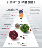 Deadliest pandemics info-graphic