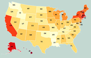 Electric rates by state