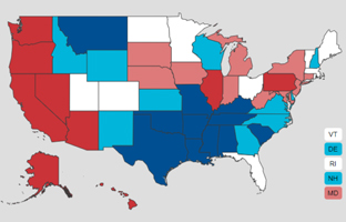 Gas prices map