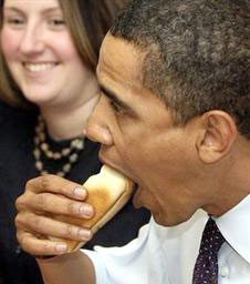 Obama really likes hot dogs