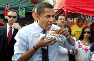 Obama really likes hot dogs