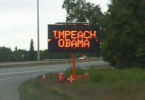 Impeach Obama sign