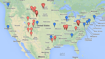 Listening tour map