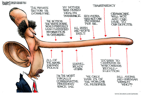 Obama as Pinocchio