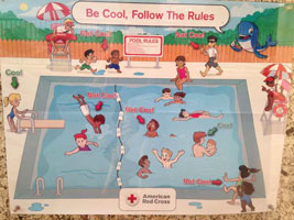 Pool rules poster