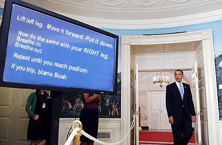 Teleprompter instructions