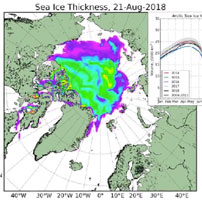 Sea ice thickness