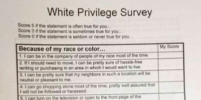 White privilege survey