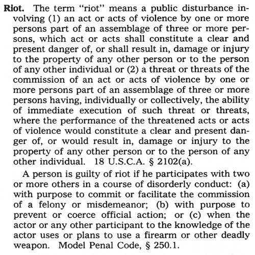 Definition of riot